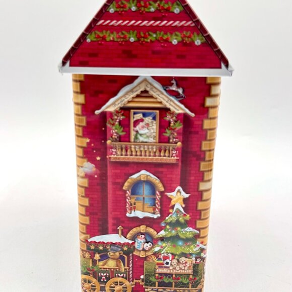 Harry London Christmas North Pole Station 3D Tin Canister Empty - Picture 2 of 10